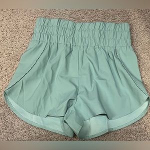 SHEIN - Women’s Teal High Waisted Athletic Shorts - Medium